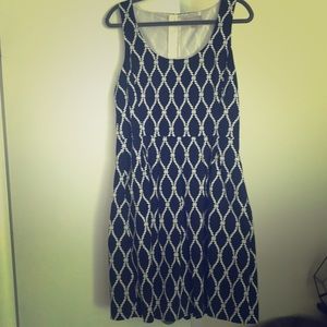 Banana republic fit and flare tank top dress